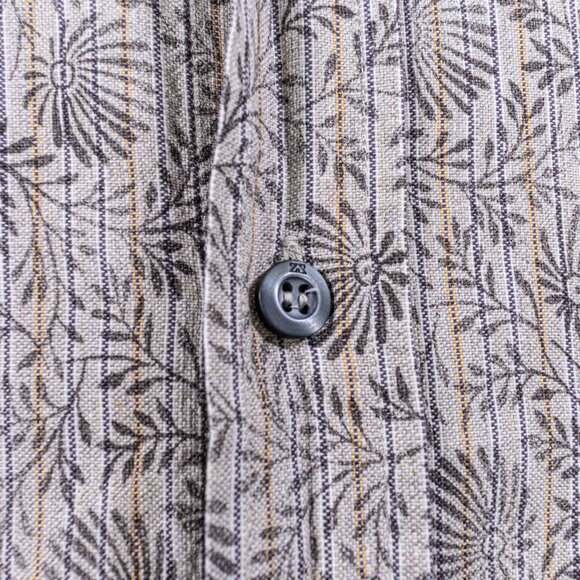 Zegna Sports Floral All Over Print Button Shirt Medium Designer Preppy - Picture 4 of 8